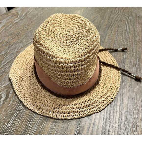 Vintage Tommy Hilfiger Straw Fedora Hat - Picture 5 of 8